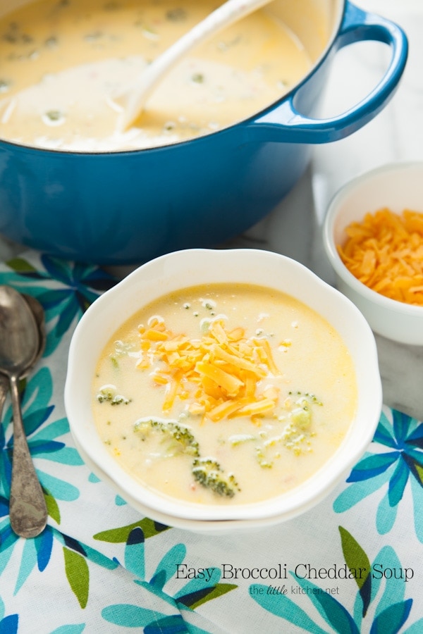 Easy Broccoli Cheddar Cheese Soup from thelittlekitchen.net Easy Broccoli Cheddar Cheese Soup from thelittlekitchen.net