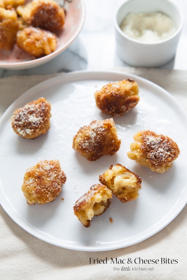 Fried Mac & Cheese Bites from thelittlekitchen.net Fried Mac & Cheese Bites from thelittlekitchen.net
