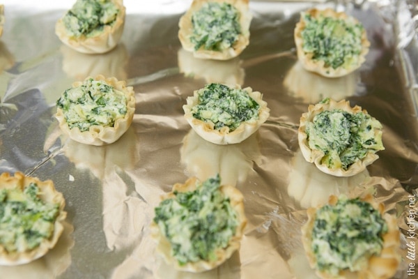 Spanakopita Bites with Goat Cheese and Artichokes from thelittlekitchen.net Spanakopita Bites with Goat Cheese and Artichokes from thelittlekitchen.net