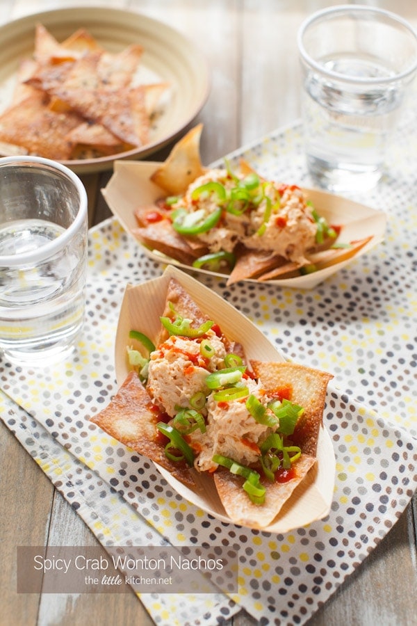 Spicy Crab Wonton Nachos from thelittlekitchen.net Spicy Crab Wonton Nachos from thelittlekitchen.net