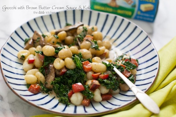 Gnocchi with Brown Butter Cream Sauce & Kale from thelittlekitchen.net Gnocchi with Brown Butter Cream Sauce & Kale from thelittlekitchen.net