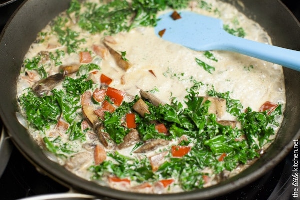 Gnocchi with Brown Butter Cream Sauce & Kale from thelittlekitchen.net Gnocchi with Brown Butter Cream Sauce & Kale from thelittlekitchen.net