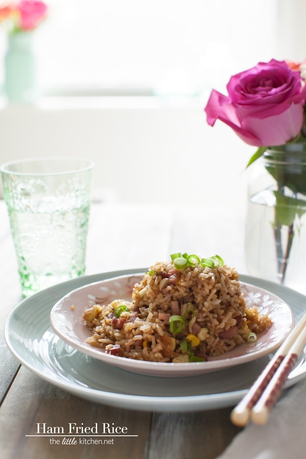 Secret Ingredient Ham Fried Rice from thelittlekitchen.net Secret Ingredient Ham Fried Rice from thelittlekitchen.net