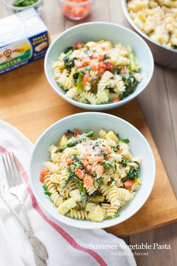 Summer Vegetable Pasta from thelittlekitchen.net Summer Vegetable Pasta from thelittlekitchen.net