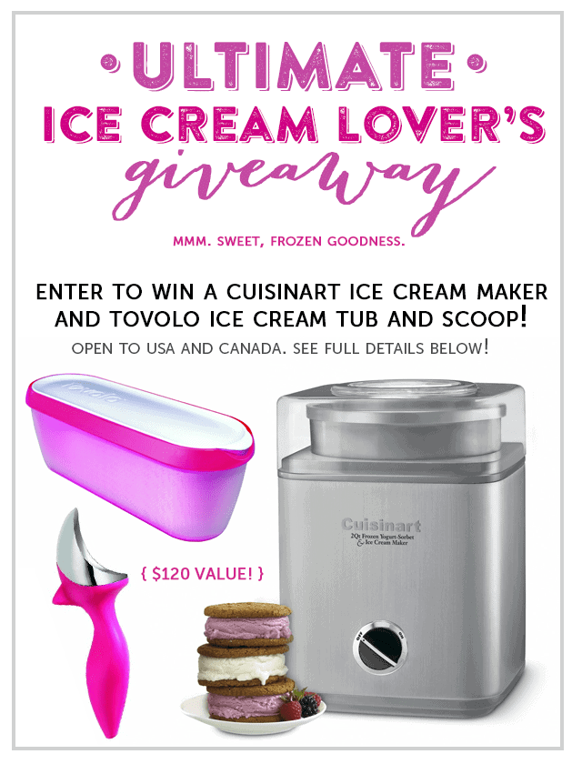 Ice Cream Lover's Giveaway from thelittlekitchen.net Ice Cream Lover's Giveaway from thelittlekitchen.net