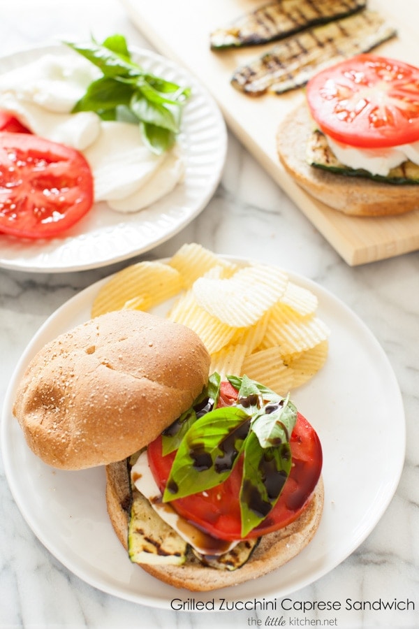 Grilled Zucchini Caprese Sandwich from thelittlekitchen.net Grilled Zucchini Caprese Sandwich from thelittlekitchen.net