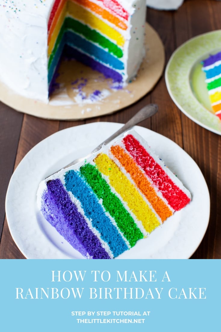 Rainbow Birthday Cake from thelittlekitchen.net Rainbow Birthday Cake from thelittlekitchen.net