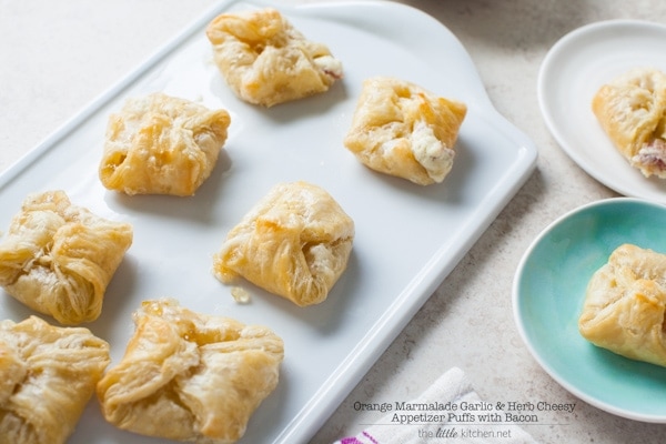 Orange Marmalade Garlic & Herb Cheesy Appetizer Puffs with Bacon Orange Marmalade Garlic & Herb Cheesy Appetizer Puffs with Bacon