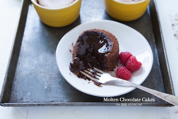 Molten Chocolate Cakes from thelittlekitchen.net Molten Chocolate Cakes from thelittlekitchen.net