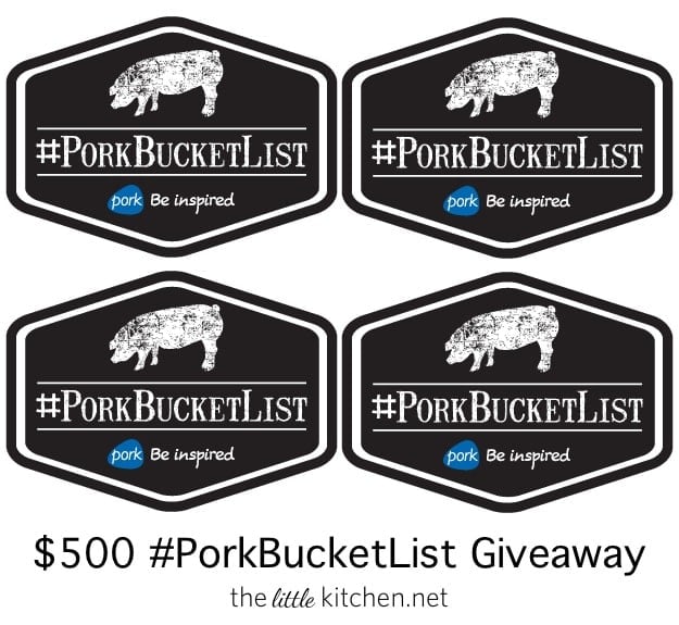 #PorkBucketList $500 Gift Card Giveaway #PorkBucketList $500 Gift Card Giveaway