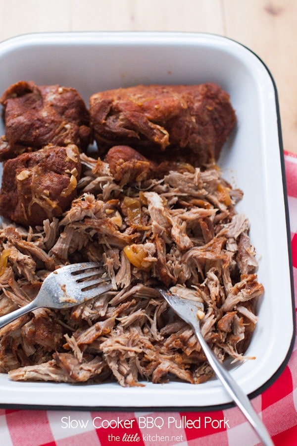 Slow Cooker BBQ Pulled Pork from thelittlekitchen.net Slow Cooker BBQ Pulled Pork from thelittlekitchen.net