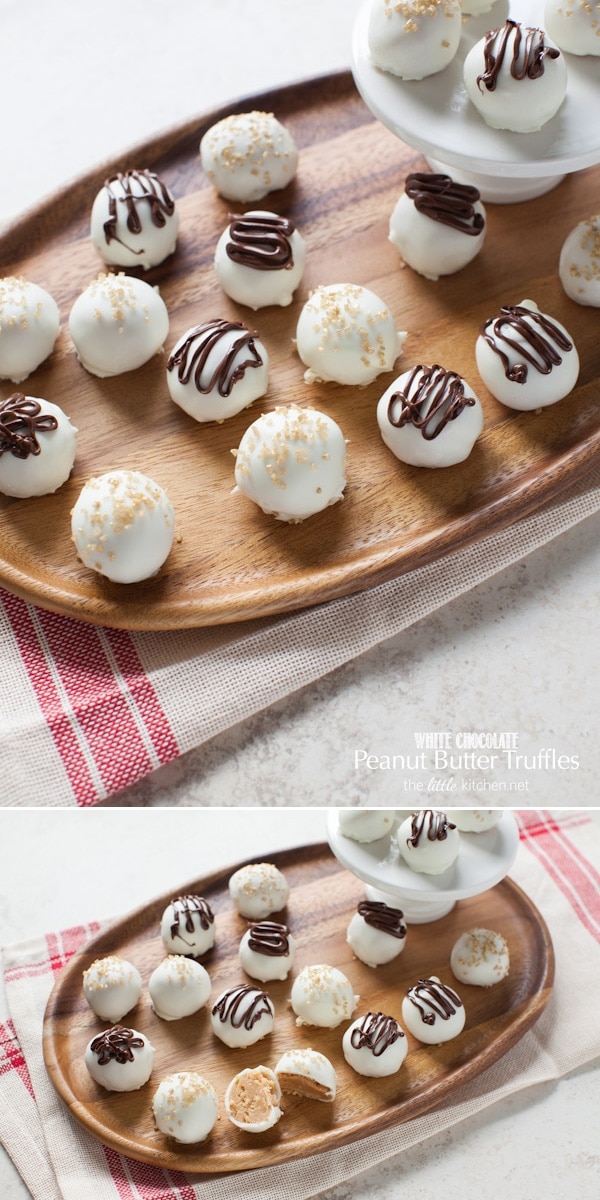 White Chocolate Peanut Butter Truffles from thelittlekitchen.net White Chocolate Peanut Butter Truffles from thelittlekitchen.net