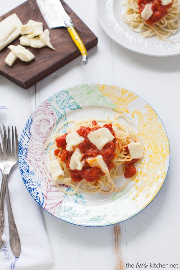 Butter & Onion Tomato Sauce Pasta with Brie from thelittlekitchen.net Butter & Onion Tomato Sauce Pasta with Brie from thelittlekitchen.net