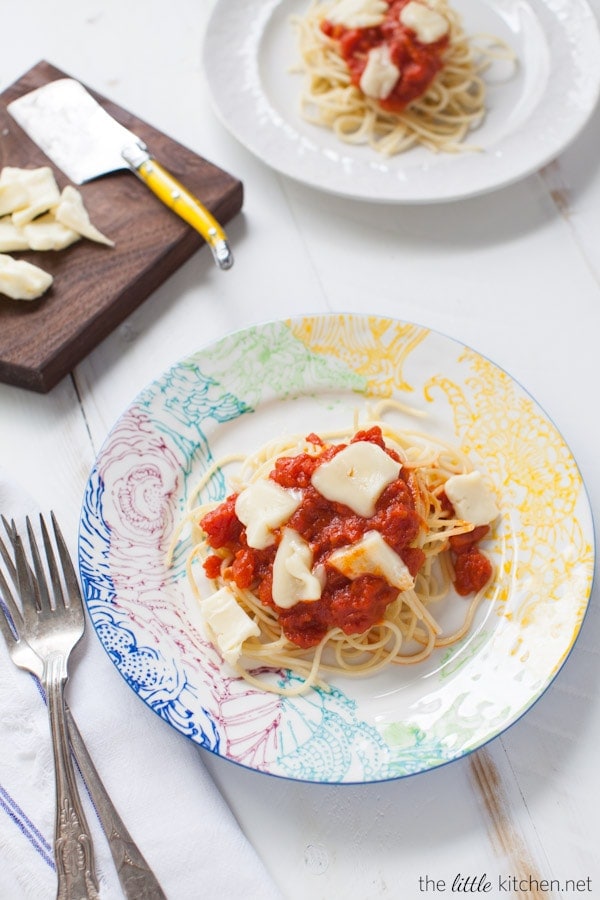 Butter & Onion Tomato Sauce Pasta with Brie from thelittlekitchen.net Butter & Onion Tomato Sauce Pasta with Brie from thelittlekitchen.net