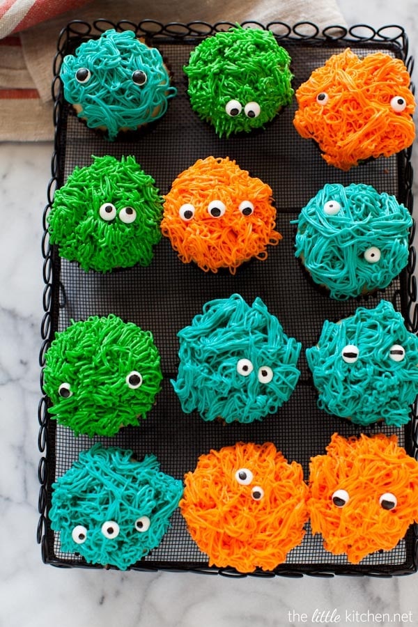 Monster Cupcakes from thelittlekitchen.net Monster Cupcakes from thelittlekitchen.net