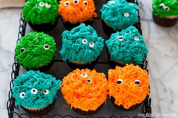 Monster Cupcakes from thelittlekitchen.net Monster Cupcakes from thelittlekitchen.net