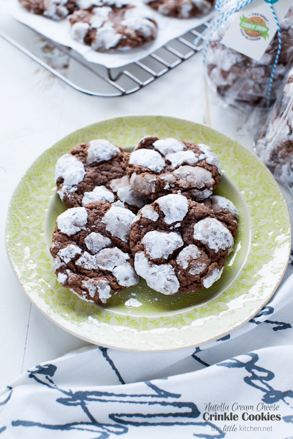 Nutella Cream Cheese Crinkle Cookies from thelittlekitchen.net Nutella Cream Cheese Crinkle Cookies from thelittlekitchen.net