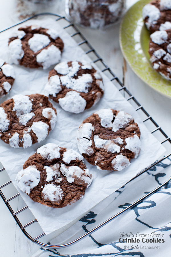 Nutella Cream Cheese Crinkle Cookies from thelittlekitchen.net Nutella Cream Cheese Crinkle Cookies from thelittlekitchen.net