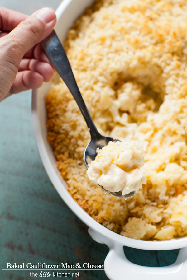 Baked Cauliflower Macaroni & Cheese from thelittlekitchen.net Baked Cauliflower Macaroni & Cheese from thelittlekitchen.net