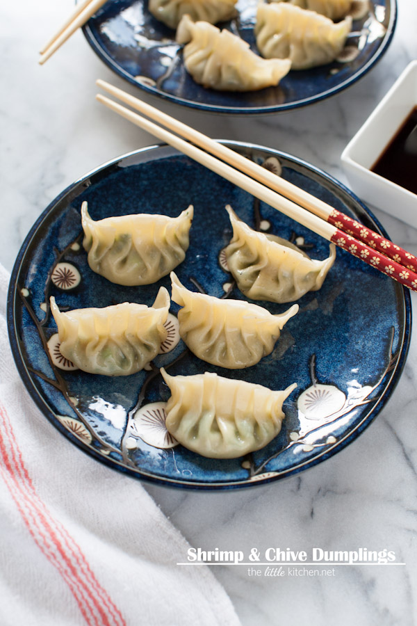 Shrimp & Chive Dumplings from thelittlekitchen.net Shrimp & Chive Dumplings from thelittlekitchen.net