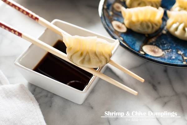 Shrimp & Chive Dumplings from thelittlekitchen.net Shrimp & Chive Dumplings from thelittlekitchen.net