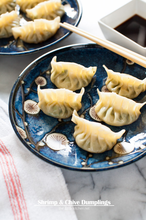 Shrimp & Chive Dumplings from thelittlekitchen.net Shrimp & Chive Dumplings from thelittlekitchen.net