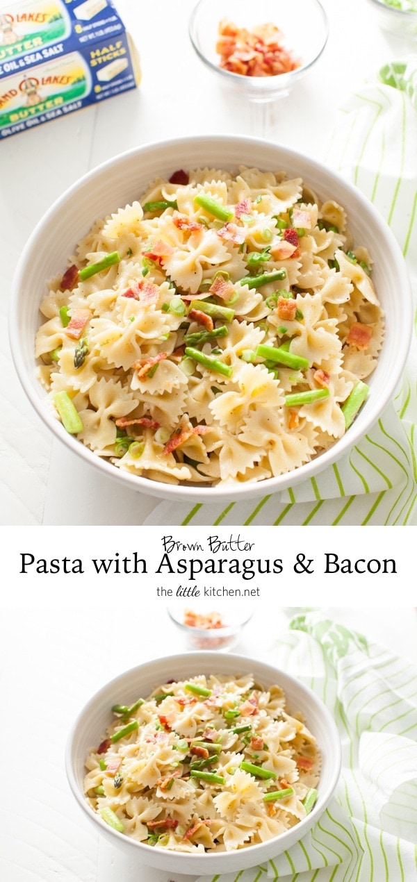Brown Butter Pasta with Asparagus & Bacon from thelittlekitchen.net Brown Butter Pasta with Asparagus & Bacon from thelittlekitchen.net