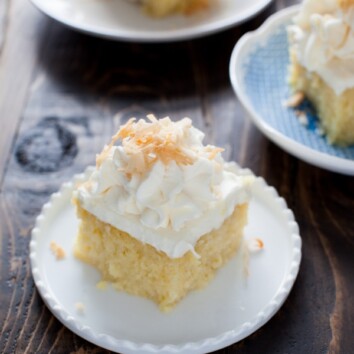 this tres leches cake is simply amazing with the right amount of moisture and it’s not soggy! the coconut makes it even better! Coconut Tres Leches Cake from DualFood thelittlekitchen.net