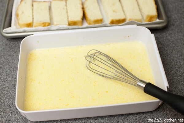 French Toast Sticks with Maple Butter Dipping Sauce from DualFood thelittlekitchen.net French Toast Sticks with Maple Butter Dipping Sauce from DualFood thelittlekitchen.net