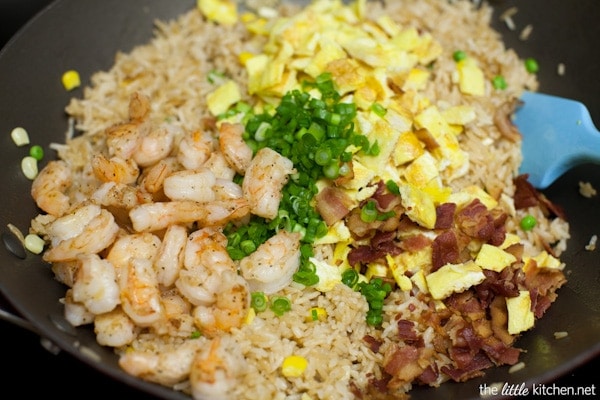 Bacon and Shrimp Fried Rice from DualFood thelittlekitchen.net Bacon and Shrimp Fried Rice from DualFood thelittlekitchen.net