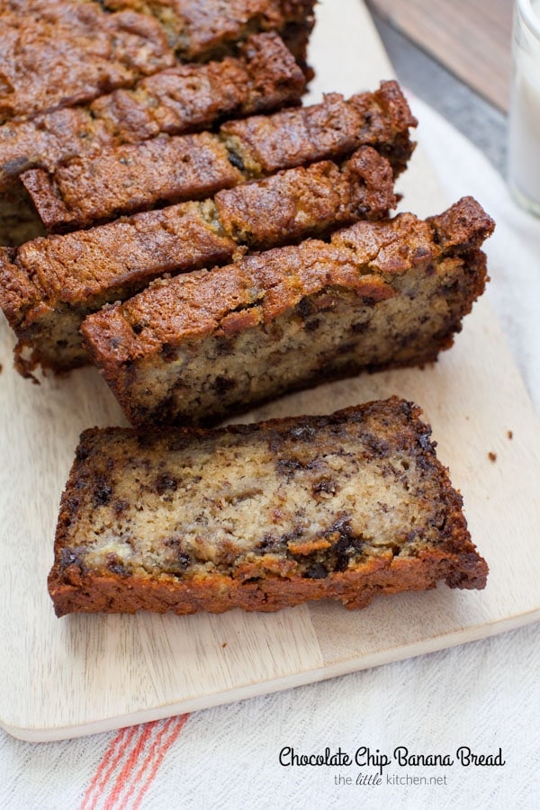 This bread is so easy to make and it's made with almondmilk! Chocolate Chip Banana Bread from thelittlekitchen.net This bread is so easy to make and it's made with almondmilk! Chocolate Chip Banana Bread from thelittlekitchen.net