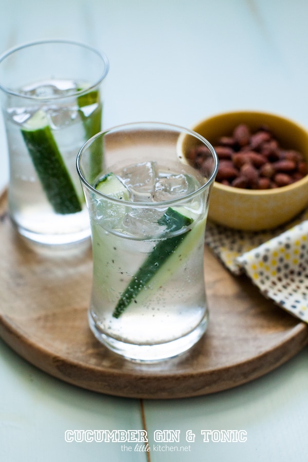 cucumber gin and tonic from thelittlekitchen.net cucumber gin and tonic from thelittlekitchen.net
