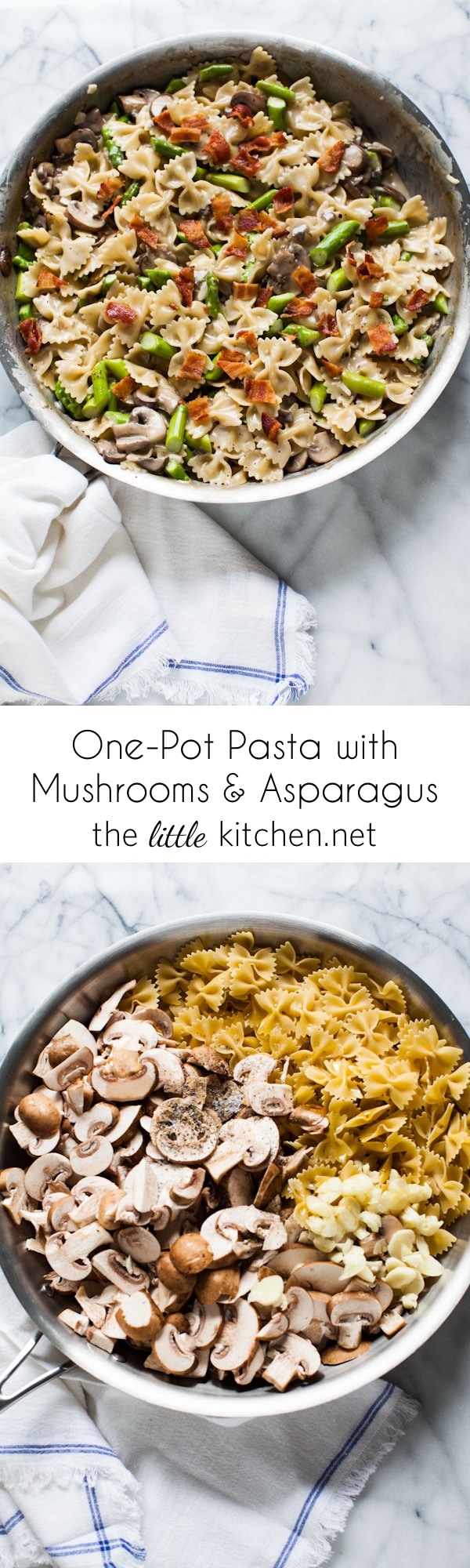One-Pot Pasta with Mushroom Asparagus from thelittlekitchen.net One-Pot Pasta with Mushroom Asparagus from thelittlekitchen.net