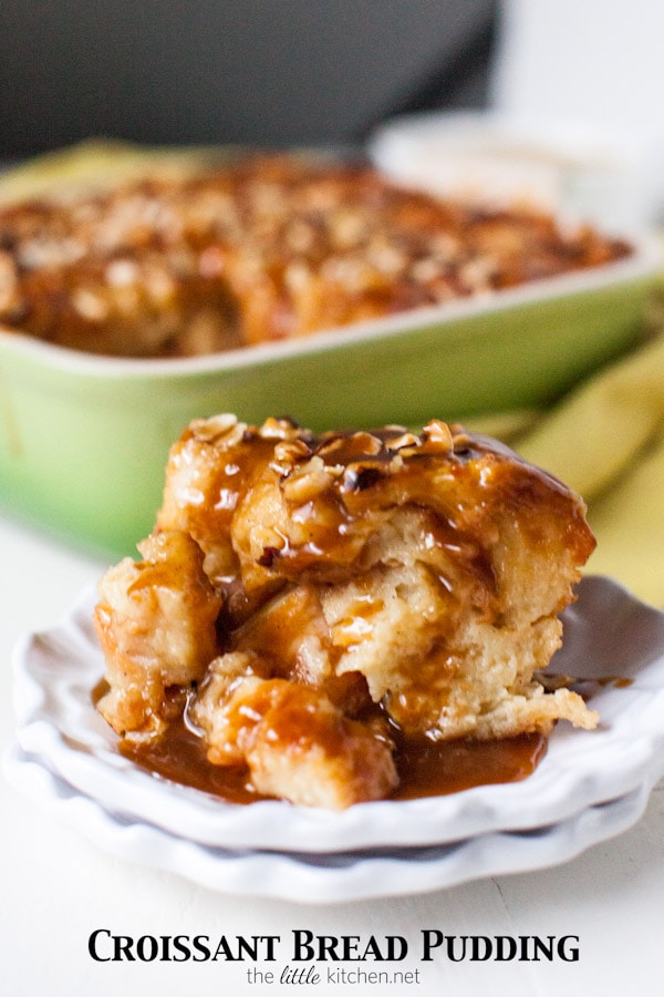 Croissant Bread Pudding with Espresso Butterscotch Sauce from thelittlekitchen.net Croissant Bread Pudding with Espresso Butterscotch Sauce from thelittlekitchen.net