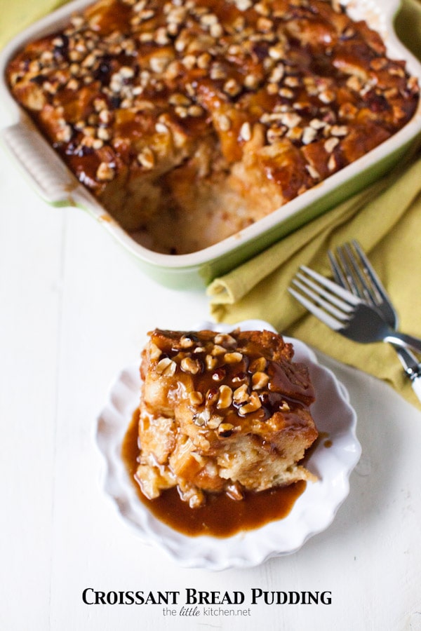 Croissant Bread Pudding with Espresso Butterscotch Sauce from thelittlekitchen.net Croissant Bread Pudding with Espresso Butterscotch Sauce from thelittlekitchen.net