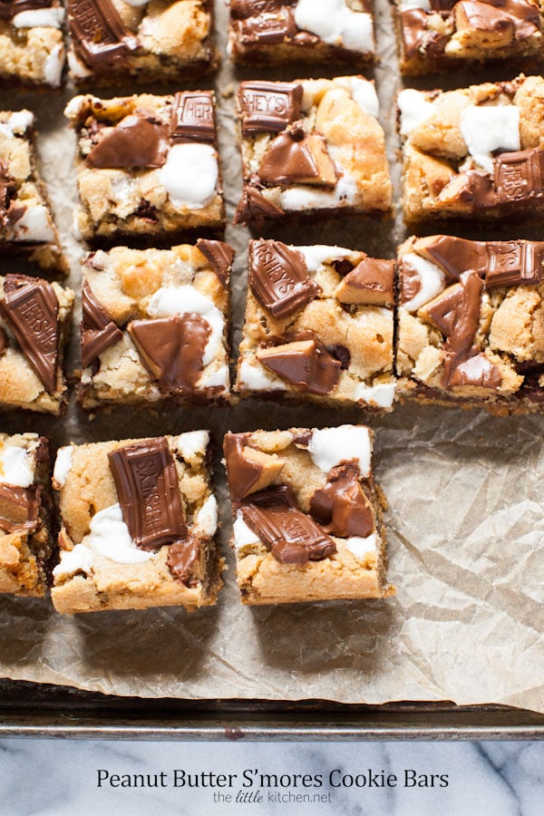 Peanut Butter S'mores Cookie Bars from thelittlekitchen.net Peanut Butter S'mores Cookie Bars from thelittlekitchen.net