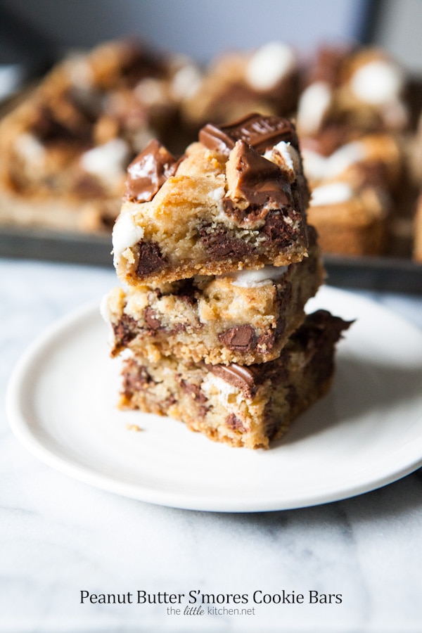Peanut Butter S'mores Cookie Bars from thelittlekitchen.net Peanut Butter S'mores Cookie Bars from thelittlekitchen.net
