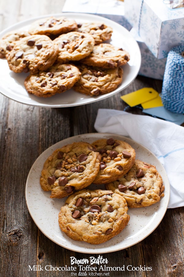 Brown Butter Milk Chocolate Toffee Almond Cookies from thelittlekitchen.net Brown Butter Milk Chocolate Toffee Almond Cookies from thelittlekitchen.net