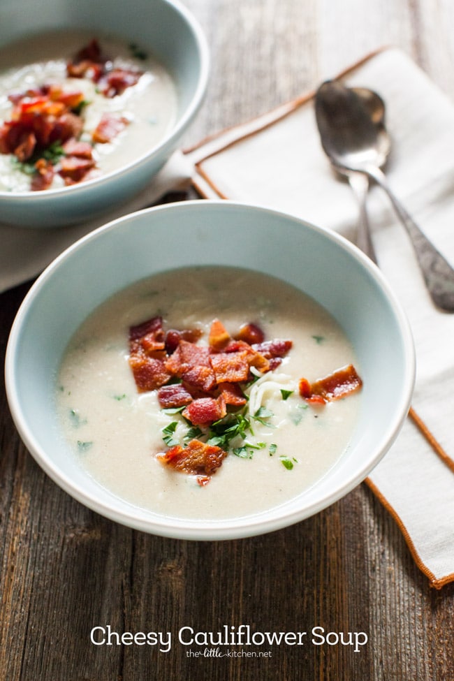Cheesy Cauliflower Soup from thelittlekitchen.net Cheesy Cauliflower Soup from thelittlekitchen.net