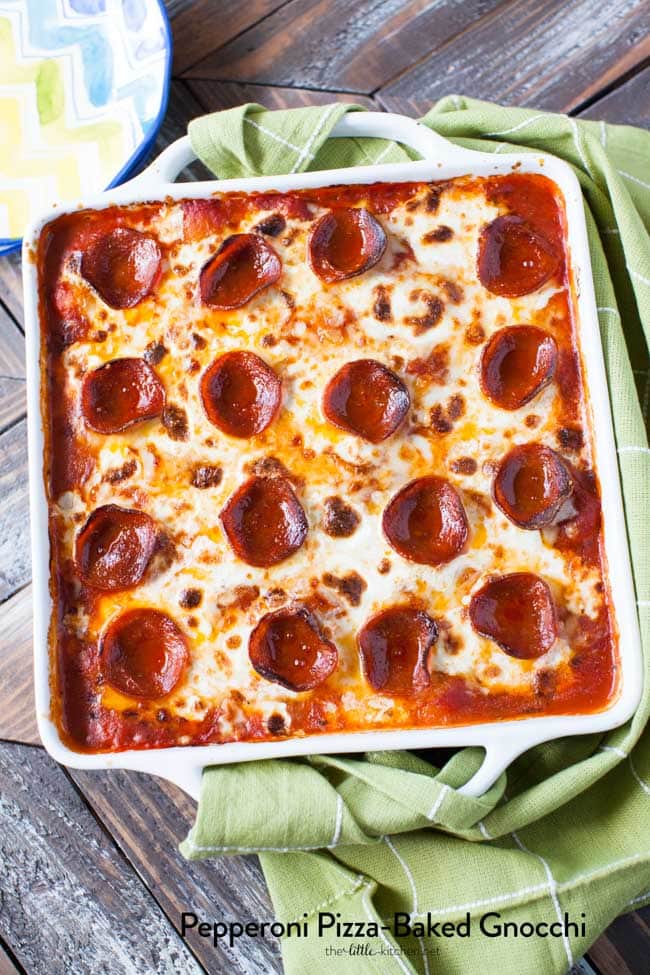Pepperoni Pizza-Baked Gnocchi from thelittlekitchen.net Pepperoni Pizza-Baked Gnocchi from thelittlekitchen.net