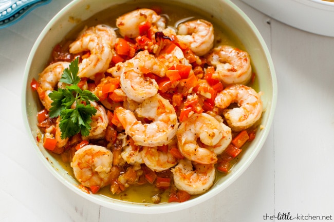 Red Pepper and Garlic Shrimp Pasta from thelittlekitchen.net Red Pepper and Garlic Shrimp Pasta from thelittlekitchen.net