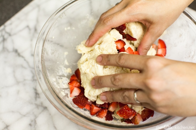 Strawberries and Cream Scones with White Chocolate Glaze from thelittlekitchen.net Strawberries and Cream Scones with White Chocolate Glaze from thelittlekitchen.net
