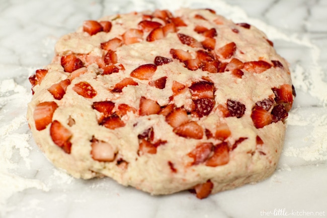 Strawberries and Cream Scones with White Chocolate Glaze from thelittlekitchen.net Strawberries and Cream Scones with White Chocolate Glaze from thelittlekitchen.net