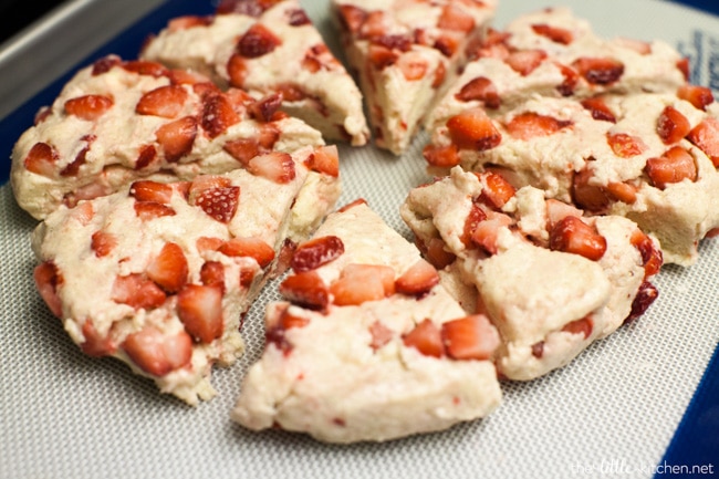 Strawberries and Cream Scones with White Chocolate Glaze from thelittlekitchen.net Strawberries and Cream Scones with White Chocolate Glaze from thelittlekitchen.net