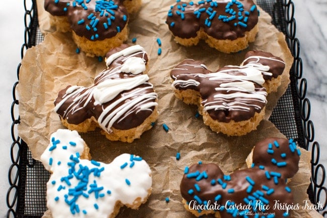 Chocolate-Covered Rice Krispies Treats from thelittlekitchen.net Chocolate-Covered Rice Krispies Treats from thelittlekitchen.net