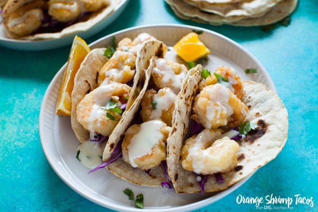 Orange Shrimp Tacos from thelittlekitchen.net Orange Shrimp Tacos from thelittlekitchen.net