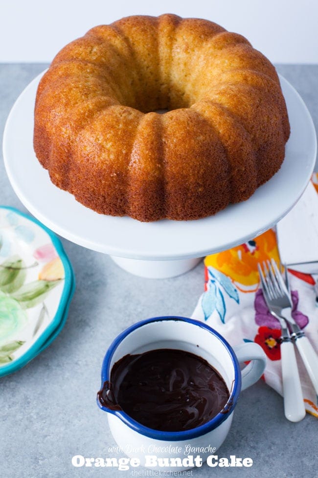 Orange Bundt Cake with Dark Chocolate Ganache from thelittlekitchen.net Orange Bundt Cake with Dark Chocolate Ganache from thelittlekitchen.net