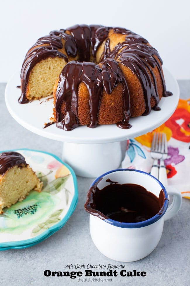 Orange Bundt Cake with Dark Chocolate Ganache from thelittlekitchen.net Orange Bundt Cake with Dark Chocolate Ganache from thelittlekitchen.net