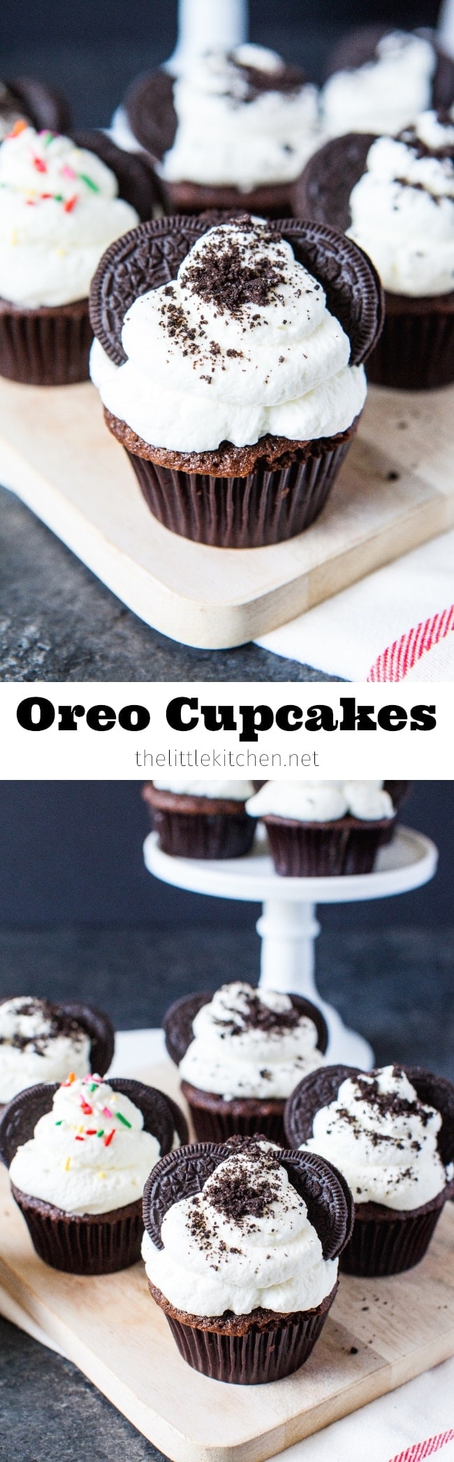 Oreo Cupcakes from thelittlekitchen.net Oreo Cupcakes from thelittlekitchen.net
