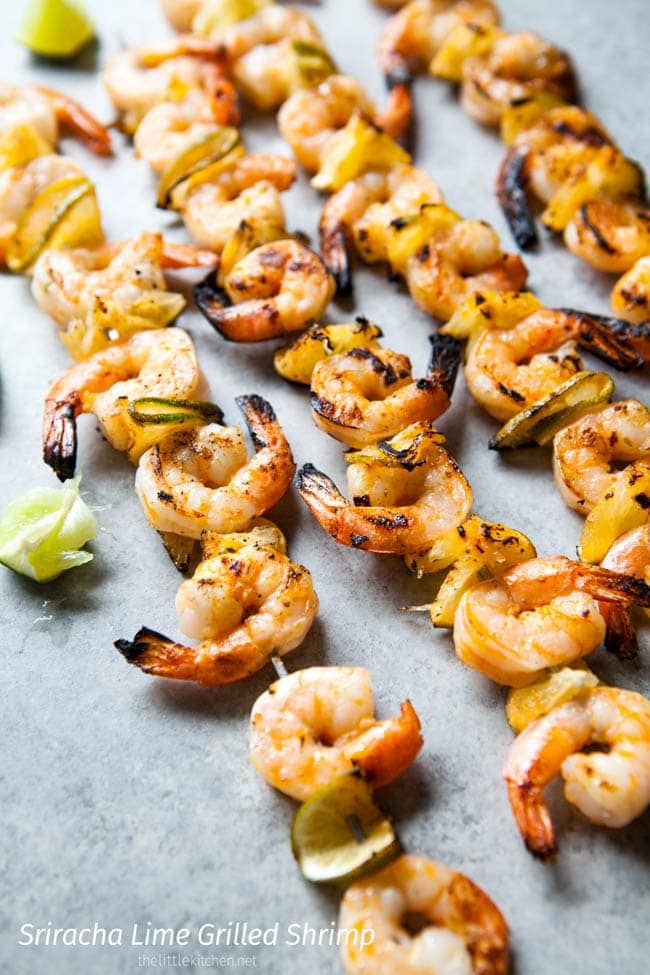 Sriracha Lime Grilled Shrimp from thelittlekitchen.net Sriracha Lime Grilled Shrimp from thelittlekitchen.net